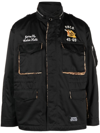 Neighborhood Black M-65 Padded Jacket In Black