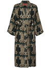 La Doublej Silk Robe In Black