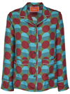 La Doublej Silk Pajama In Blue