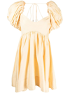 Acler Fairford Dress In Buttermilk In Orange
