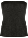 ST AGNI GALAXY STRAPLESS SHEER KNIT TOP