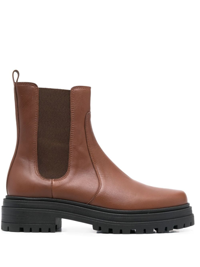 Tila March Sasha Leather Chelsea Boots In Brown
