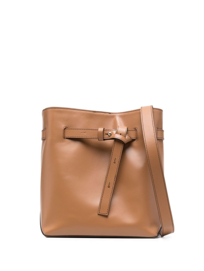 Tila March Lea Leather Crossbody Bag In Brown