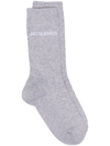 Jacquemus Cotton-blend Socks In Grey