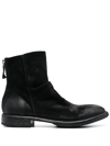 MOMA DISTRESSED-EFFECT ANKLE BOOTS