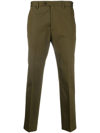 Dell'oglio Cropped Leg Trousers In Green