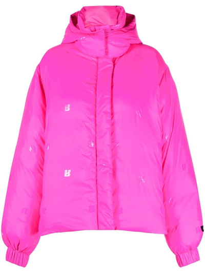 Rotate Birger Christensen Pink Tina Short Puffer Jacket