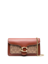Coach Logo-plaque Crossbody Bag In Brown
