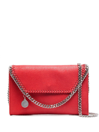 Stella Mccartney Mini Falabella Crossbody Bag In Pink