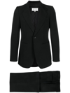 Maison Margiela Tailored Single-breasted Two Piece Suit In Black
