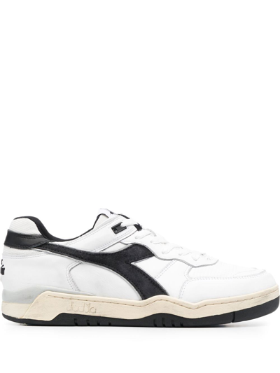 Diadora Logo-patch Low-top Sneakers In White