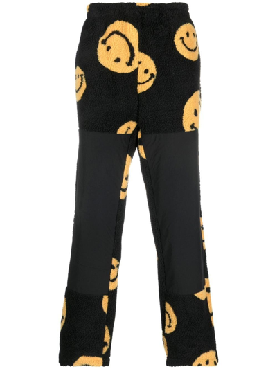 Market X Smiley Fleece Track Pants In Black