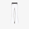 ERIN SNOW WHITE AND BLACK PHIA FLARED SKI TROUSERS,221602118641374