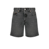 Levi's Straight-leg Denim Shorts In Black