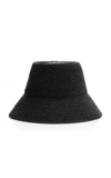 Janessa Leone Felix Large Brim Straw Hat In Black