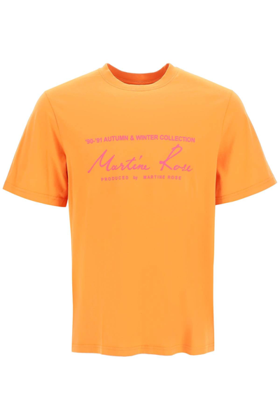 Martine Rose Logo Lettering T-shirt In Orange