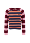 KENZO KENZO PARIS STRIPES FITTED JUMPER WOOL AND COTTON SWEATER