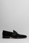SANTONI ISOMER LOAFERS IN BLACK LEATHER
