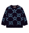 GUCCI ALL-OVER PATTERNED LONG-SLEEVED JUMPER