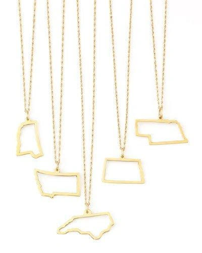 Maya Brenner Designs Maya Brenner 14k Gold Necklace, M-w & Dc In Wisconsin