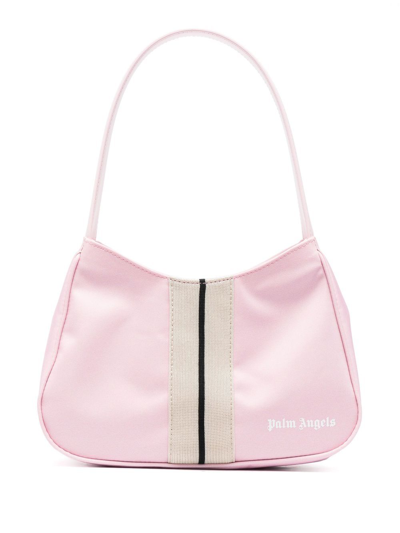 Palm Angels Venice Track Tote Bag In Baby Pink