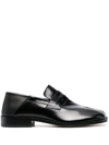 Maison Margiela Tabi Split-toe Patent-leather Loafers In Black