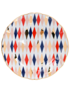 Bitossi Home Quadri Dessert Plate In White