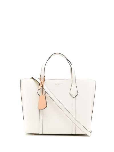 Tory Burch Perry 小号皮质托特包 In White