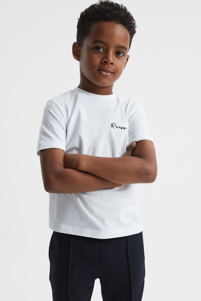 Reiss Kids' Todd In White/navy