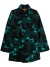 COLVILLE GRAPHIC-PRINT CONCEALED-FRONT COAT