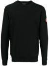 CANADA GOOSE LOGO-PATCH MERINO-WOOL JUMPER