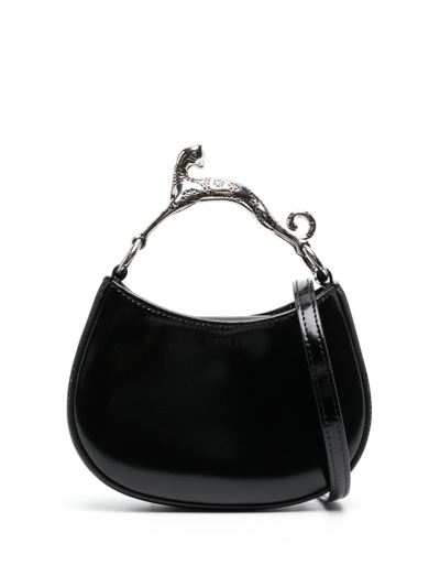 Lanvin Cat-handle Mini Bag In Black