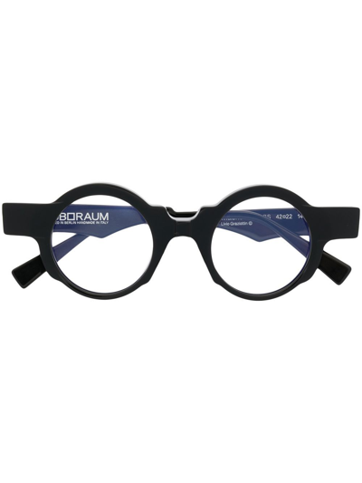 Kuboraum Round-frame Optical Glasses In Black