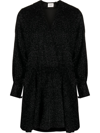 ISABEL MARANT ÉTOILE SHIMMER LONG-SLEEVE DRESS