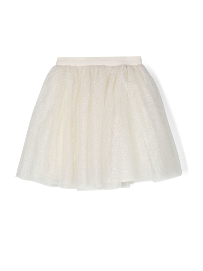 Bonpoint Kids' Pois Tulle Skirt In Neutrals