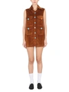 Cormio Corduroy Dress In Brown