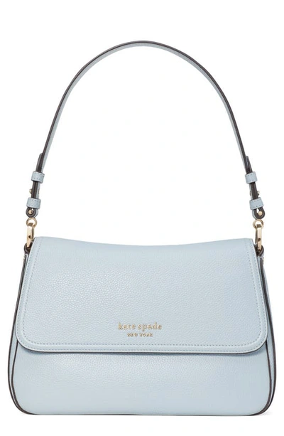 Kate Spade Hudson Pebble Leather Medium Convertible Shoulder Bag In Ocean Beach