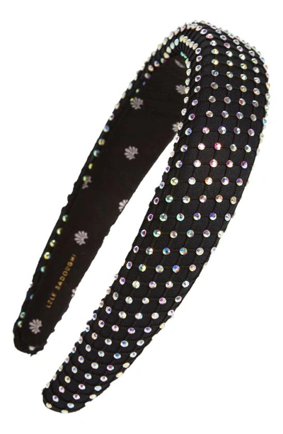 Lele Sadoughi Crystal Mesh Alice Headband In Black/multi