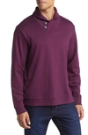 Tommy Bahama Martinique Shawl Collar Pima Cotton Sweater In Rum Berry