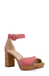 Pelle Moda Aneko Platform Sandal In Flamingo Pink
