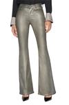 Frame Le High Waist Flare Jeans In Pewter