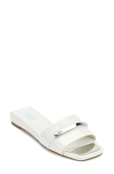 Dkny Alaina Slide Sandal In White