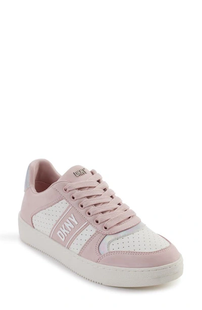 Dkny Odlin Sneaker In Pale Wht/ Lotus