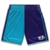 Mitchell & Ness X Nba Charlotte Hornets 1999 Split Swingman Shorts In Teal