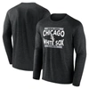 Fanatics Branded Black Chicago White Sox Heroic Play Raglan Long Sleeve T-shirt In Black