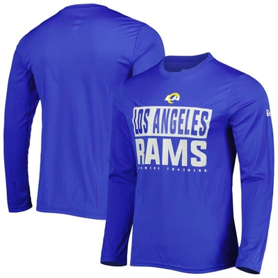 New Era Royal Los Angeles Rams Combine Authentic Offsides Long Sleeve T-shirt