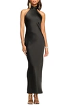 Ramy Brook Tatiana High Neck Maxi Dress In Black