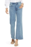 Nydj Waist-match High Rise Major Wide Leg Jeans In Crystallin In Crystalline