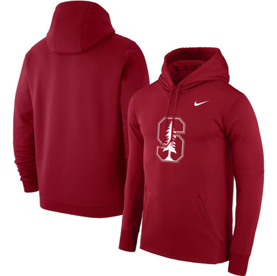 Nike Cardinal Stanford Cardinal Primary Logo Club Fleece Pullover Hoodie