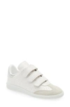Isabel Marant Beth Suede-trimmed Leather Sneakers In White